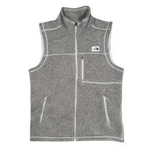 The North Face | Gordon Lyons Grey Fleece Full Zip Vest Size Medium